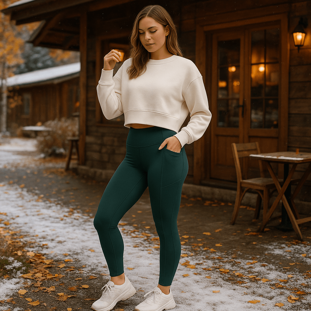 Damskie termo legginsy modelujące – ocieplane i elastyczne - vivano - warszawa