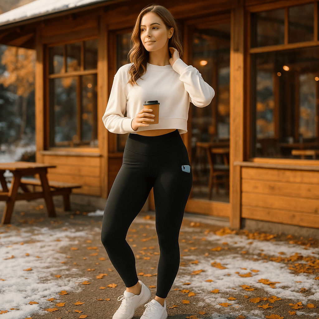 Damskie termo legginsy modelujące – ocieplane i elastyczne - vivano - warszawa