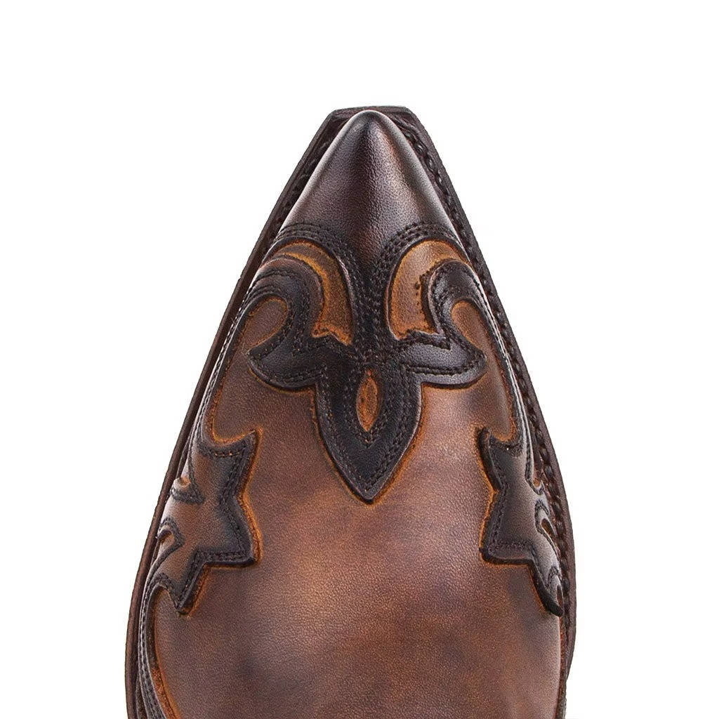 Buty Kowbojskie Damskie | Szpiczasty Nosek, Skóra PU