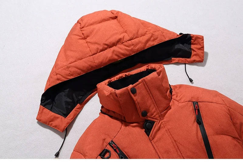 Parka zimowa męska | Wodoodporna, wiatroszczelna | Puch kaczki