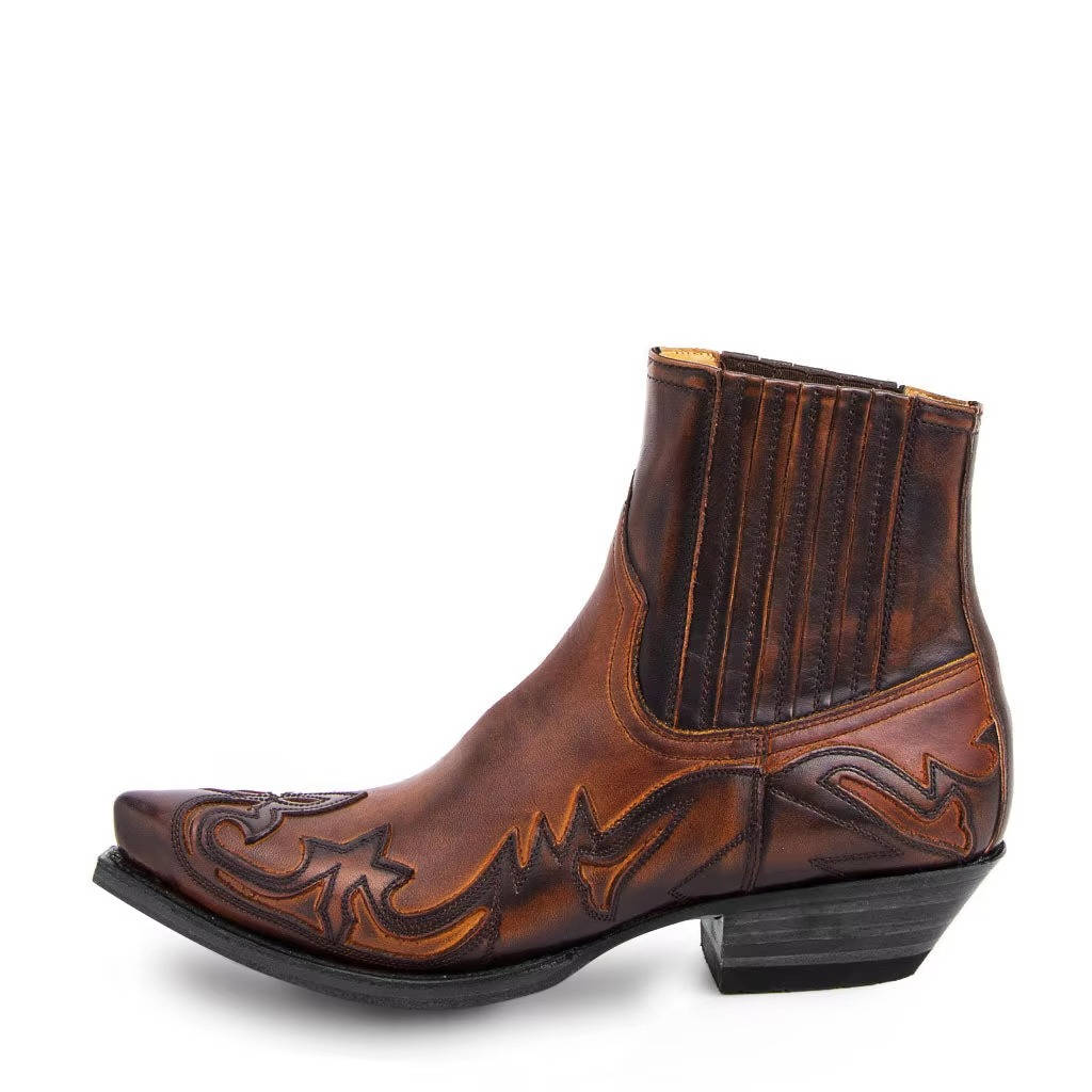 Buty Kowbojskie Damskie | Szpiczasty Nosek, Skóra PU
