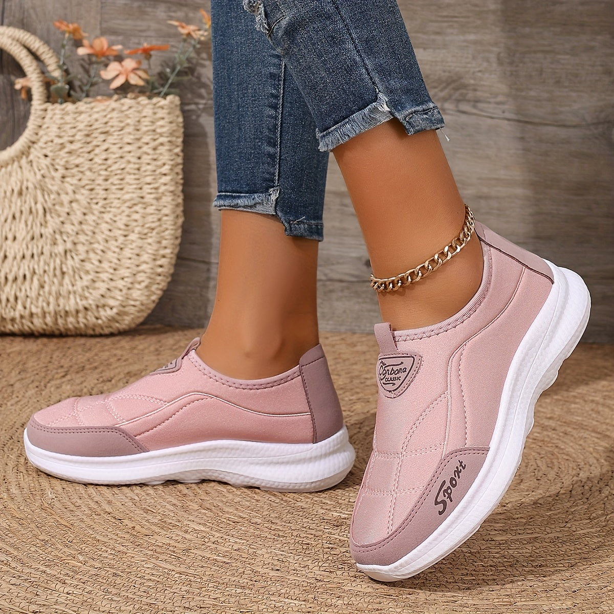 Sneakersy ortopedyczne ze wsparciem łuku stopy amortyzujące oddychające