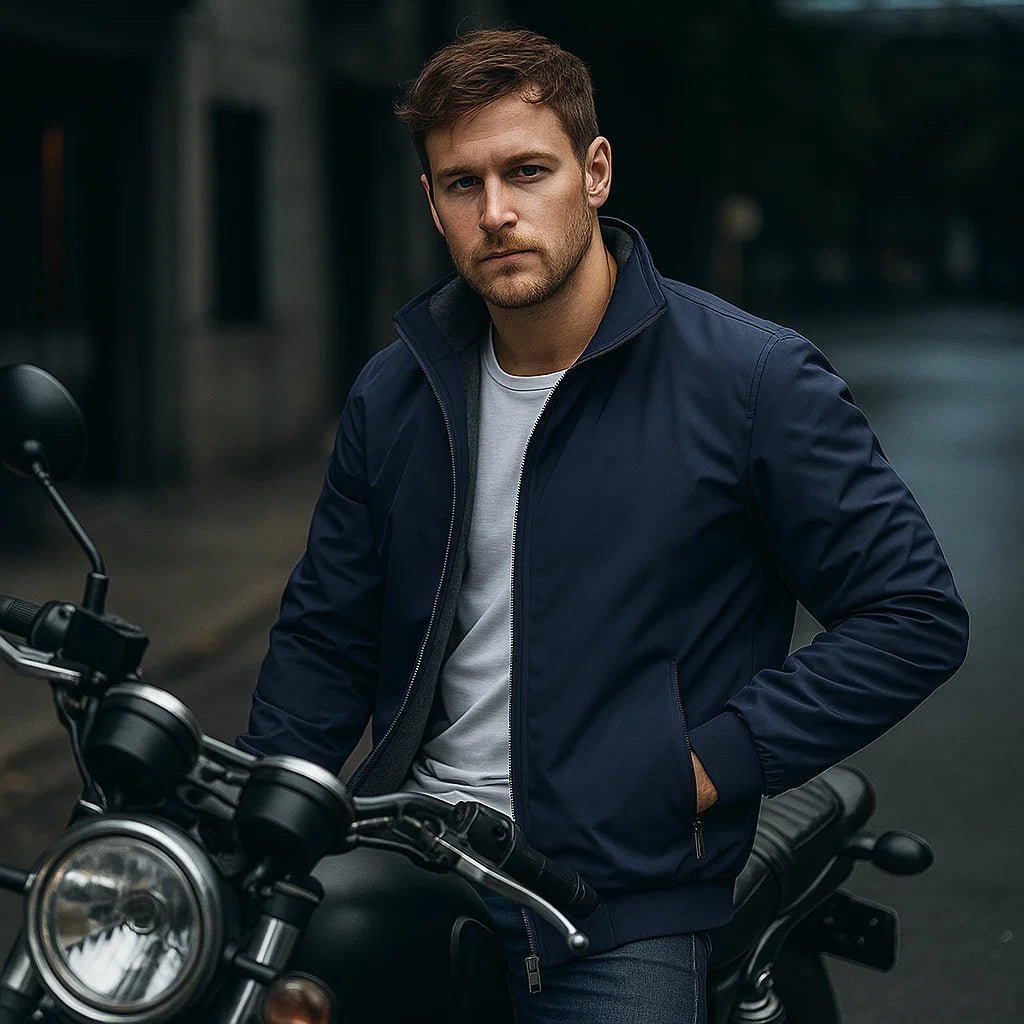 Erik | Ciepła polarowa kurtka męska - Wysoki kołnierz - Komfort - vivano - warszawa