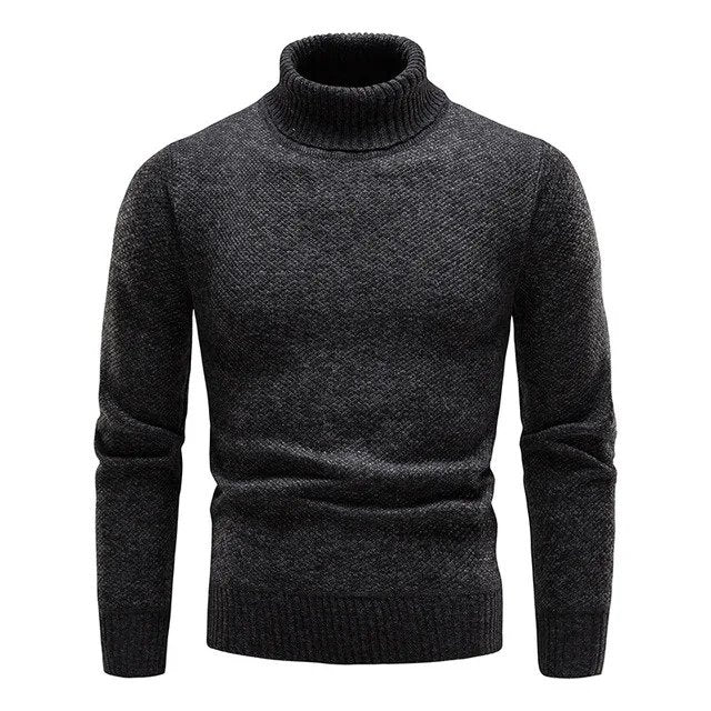 Męski sweter z golfem - wygodny i elegancki