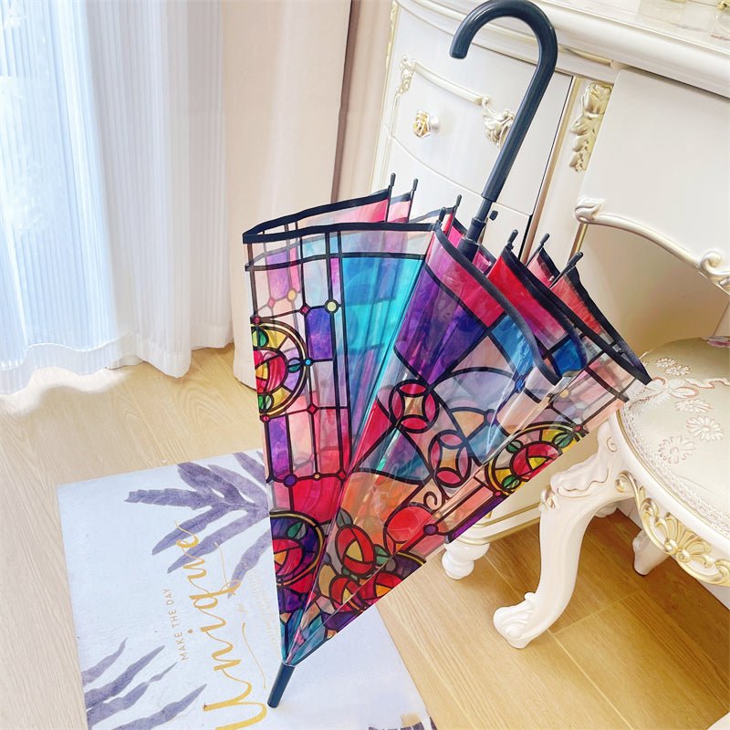 Frendorf | Przezroczysta parasolka z wzorem ramy ze szkła - vivano - warszawa