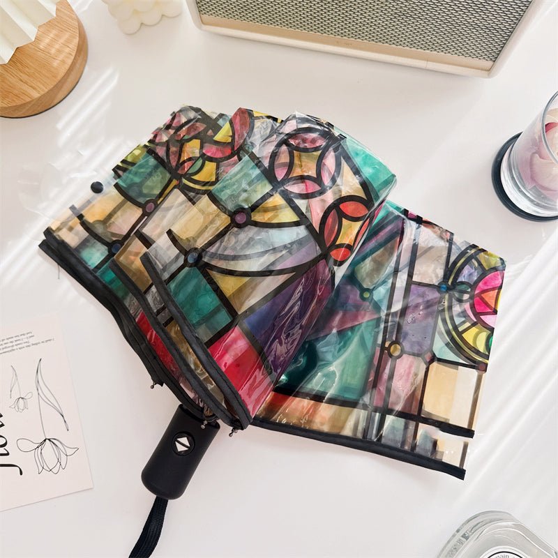 Frendorf | Przezroczysta parasolka z wzorem ramy ze szkła - vivano - warszawa