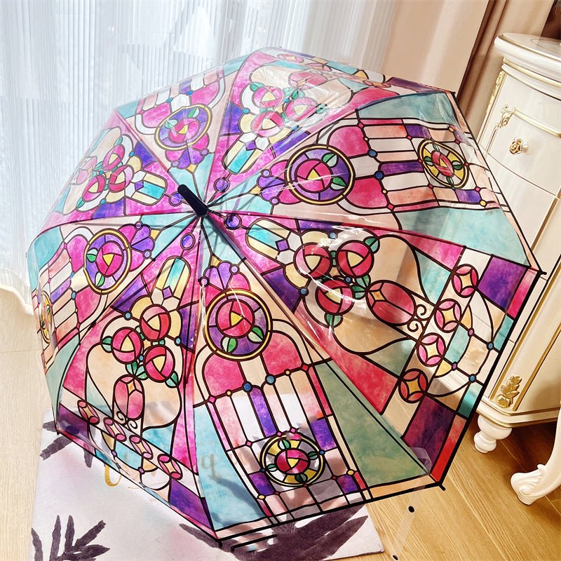 Frendorf | Przezroczysta parasolka z wzorem ramy ze szkła - vivano - warszawa