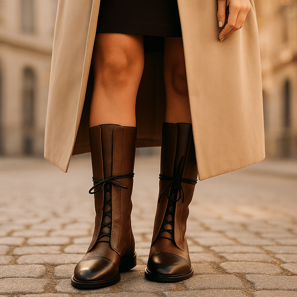 Hannah Skórzane Botki - vivano - warszawa