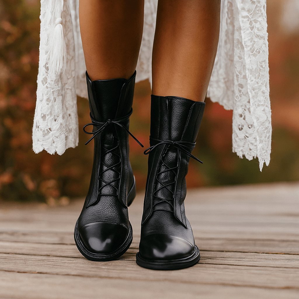 Hannah Skórzane Botki - vivano - warszawa