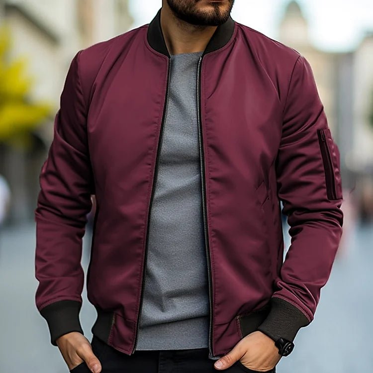 Harold Sommer Bomber Jacket - Lekka - Stylowa - Komfortowa - Idealna na Każdą Porę - vivano - warszawa