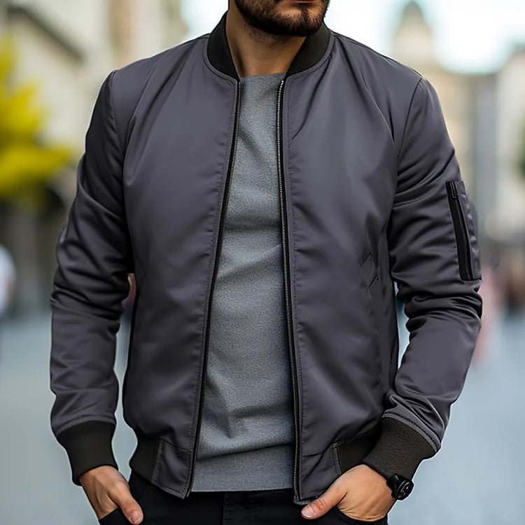 Harold Sommer Bomber Jacket - Lekka - Stylowa - Komfortowa - Idealna na Każdą Porę - vivano - warszawa