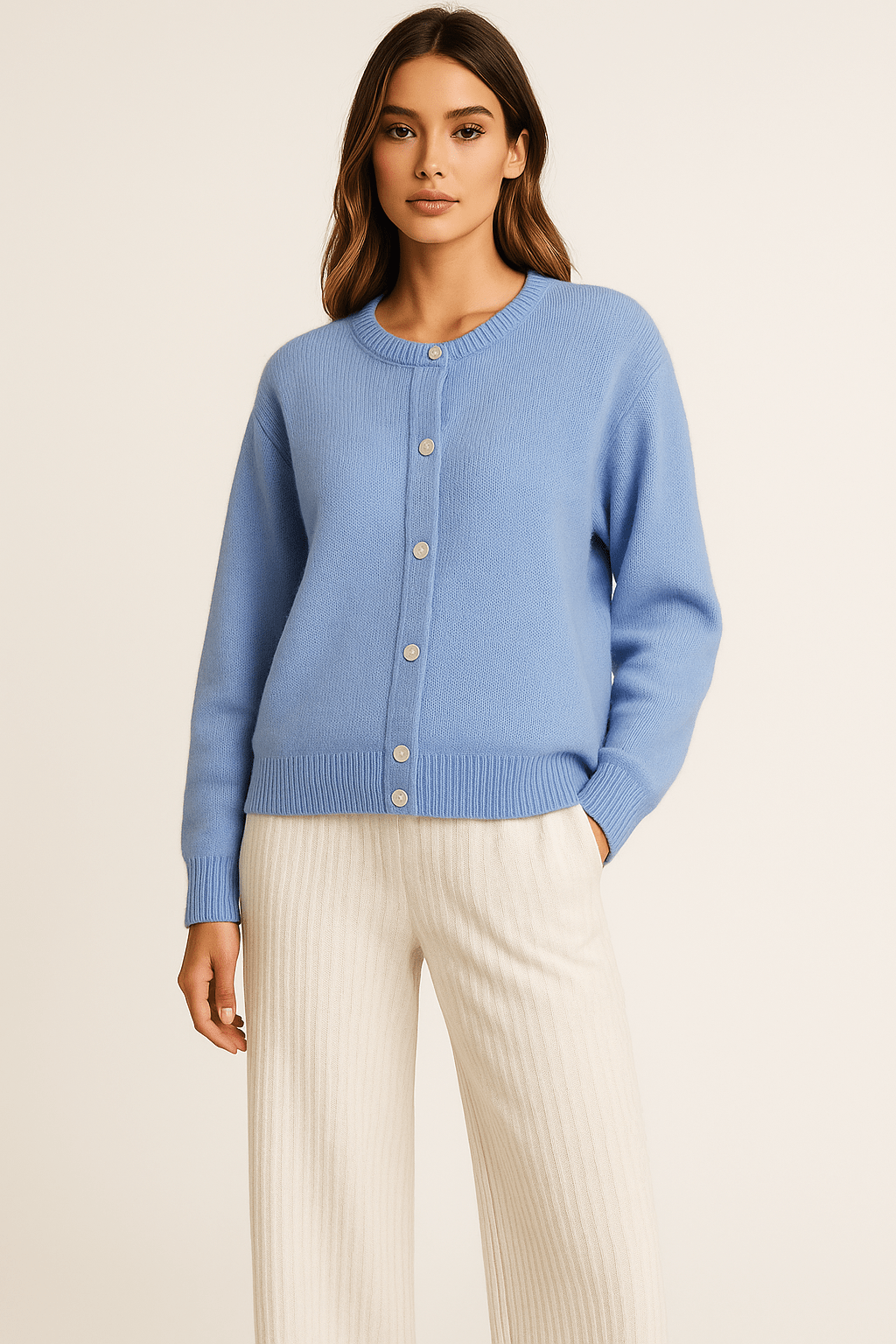 Hygge Kardigan - Stylowe Ciepło - Przytulny Komfort - vivano - warszawa