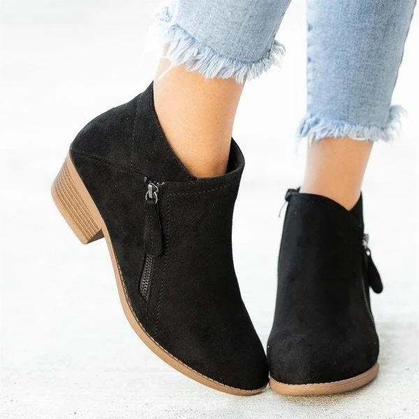 Buty damskie ortopedyczne | Wsparcie łuku, zamek błyskawiczny | Komfort