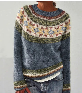 Damski Sweter Okrągły Neckline Oversized