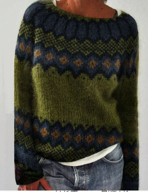 Damski Sweter Okrągły Neckline Oversized