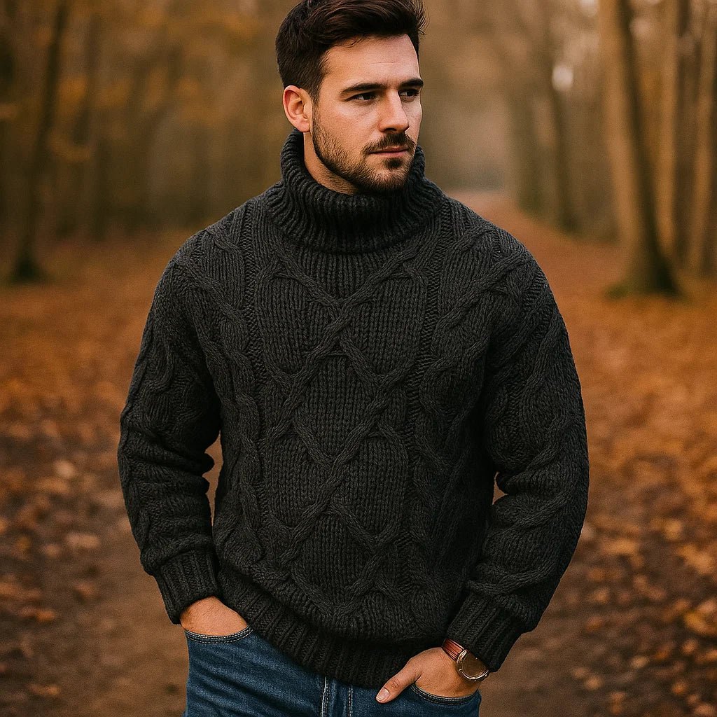 Jenson - Komfortowy Sweter Męski - Stylowy i Ciepły - vivano - warszawa