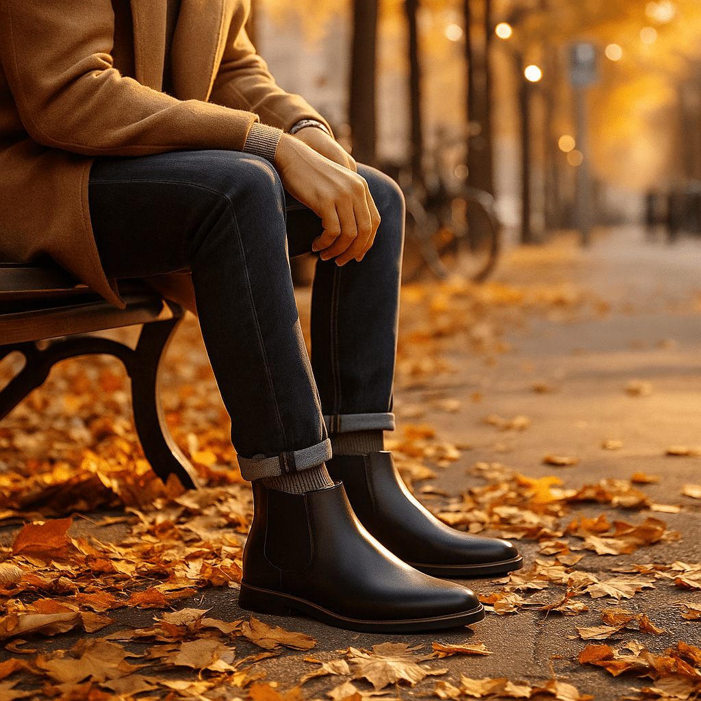 Botki Chelsea męskie | Na zamek, wygodne | Klasyczny elegancki styl