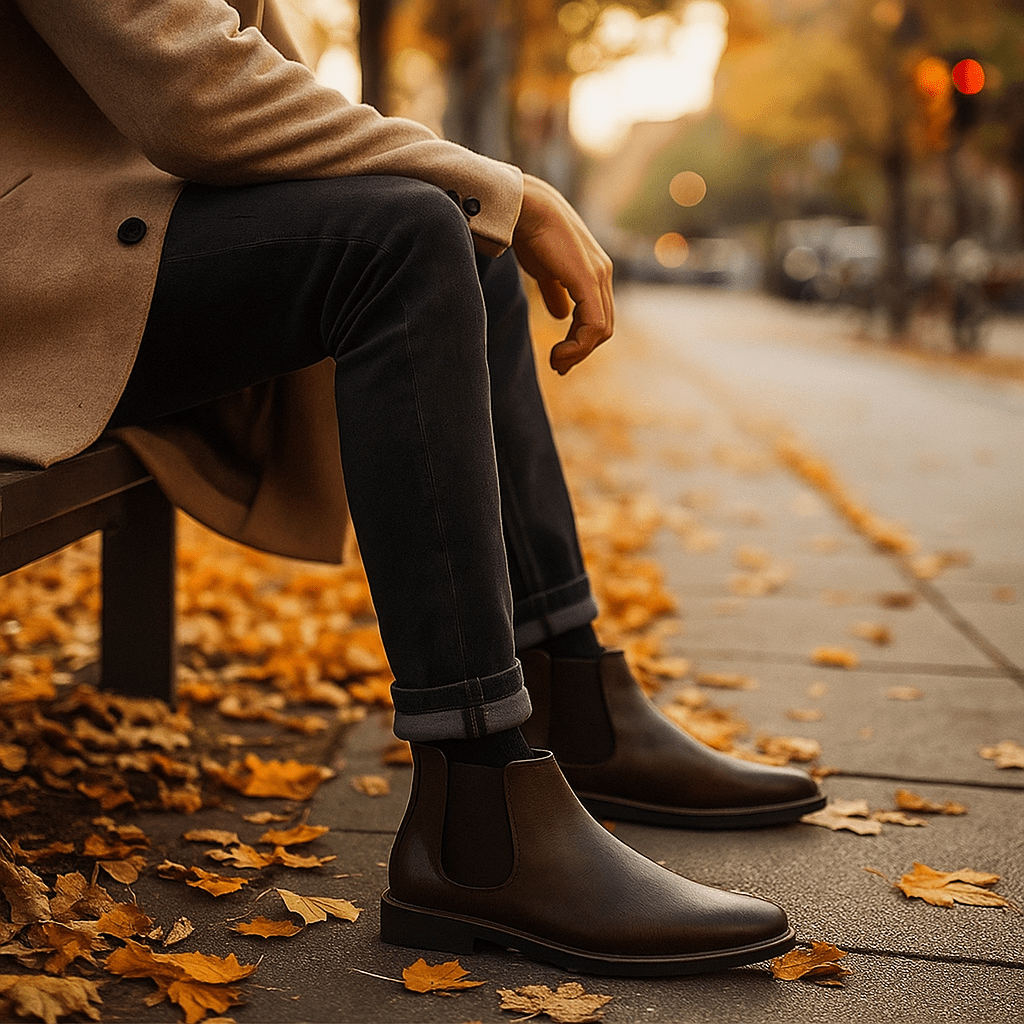 Botki Chelsea męskie | Na zamek, wygodne | Klasyczny elegancki styl