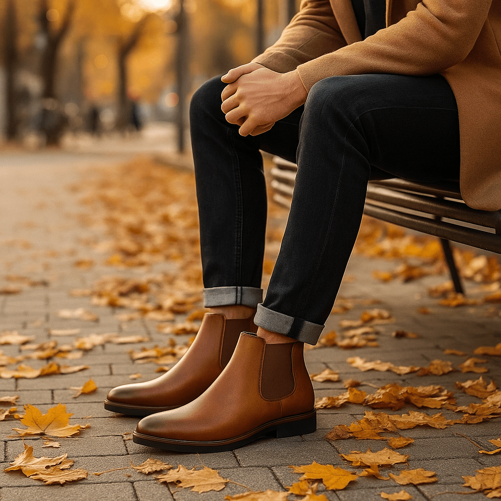 Botki Chelsea męskie | Na zamek, wygodne | Klasyczny elegancki styl