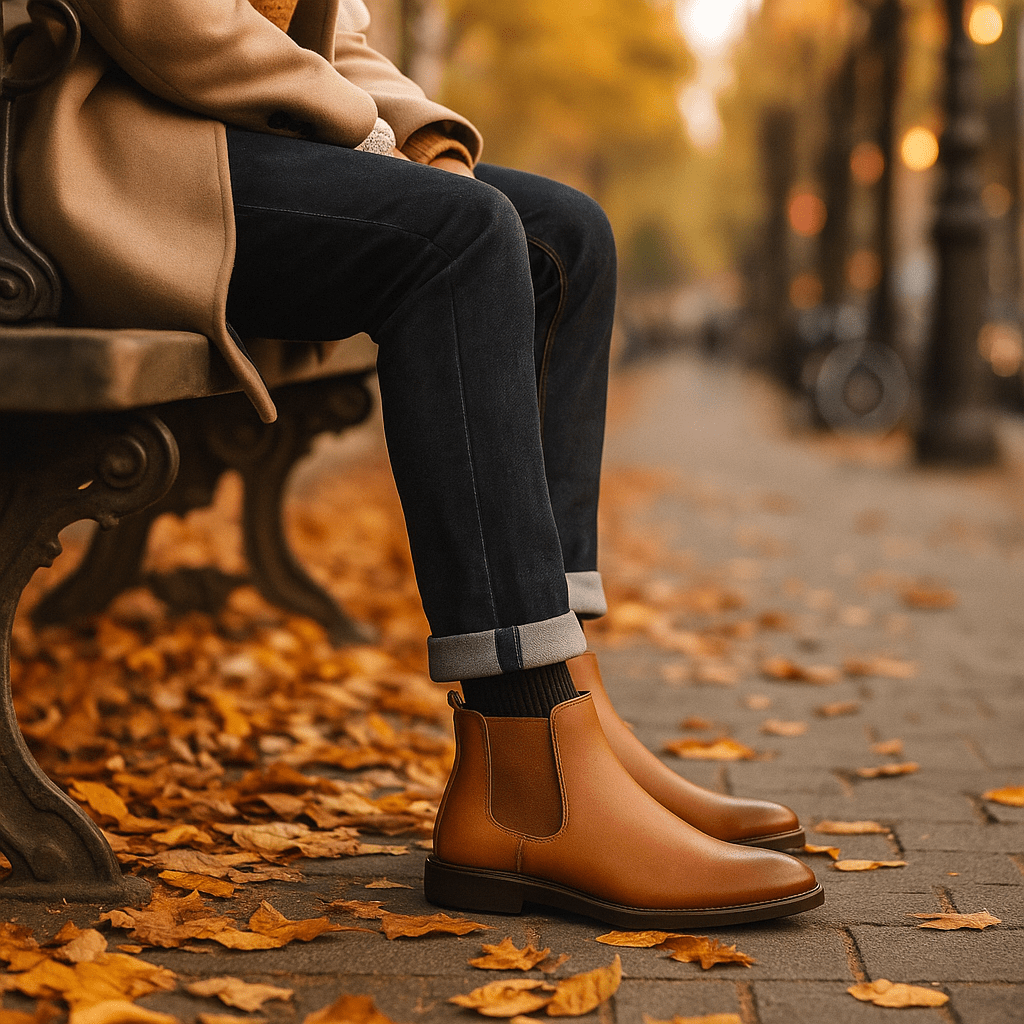 Botki Chelsea męskie | Na zamek, wygodne | Klasyczny elegancki styl