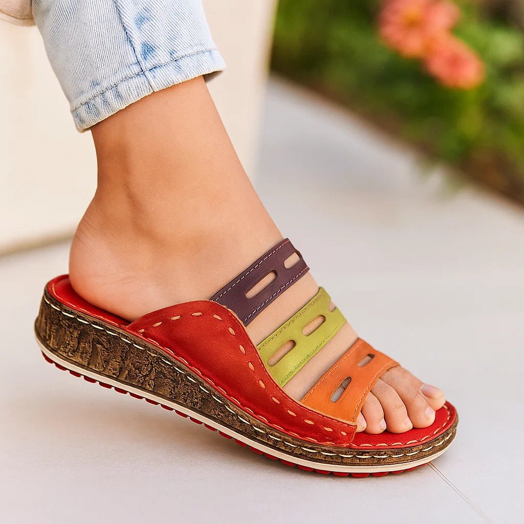 Kolorowe Ortopedyczne Sandały Letnie - vivano - warszawa
