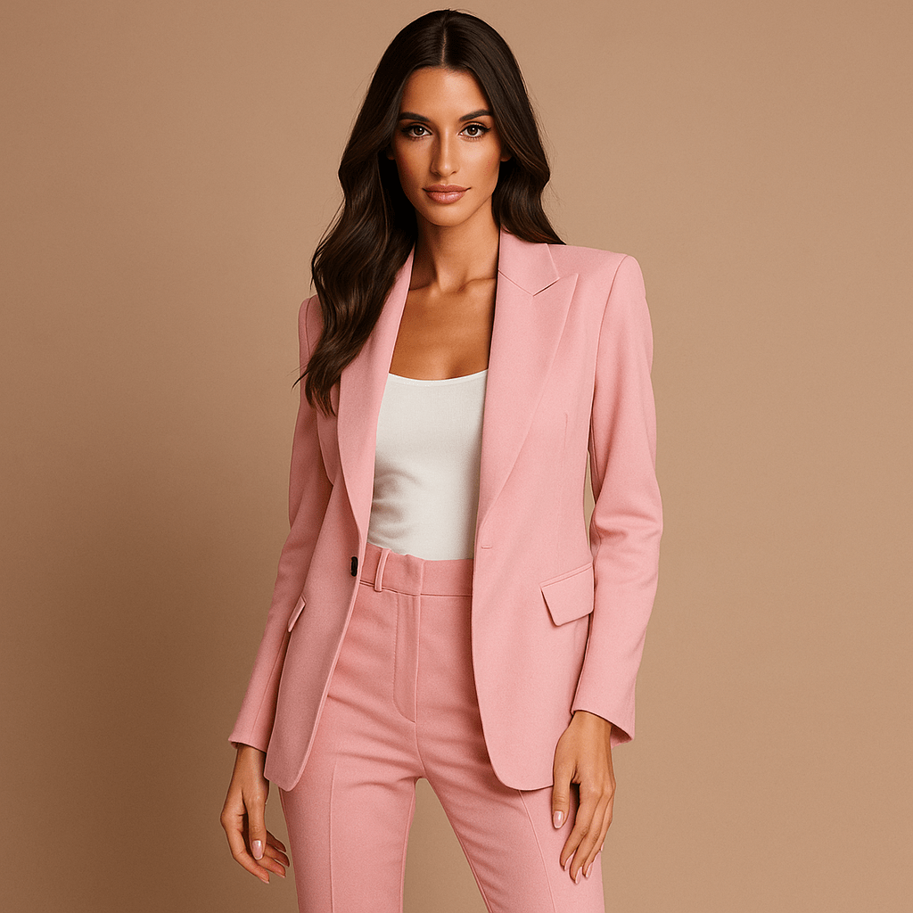 Komplet Słuchawka - Marynarka i Spodnie - Damski Luo - vivano - warszawa