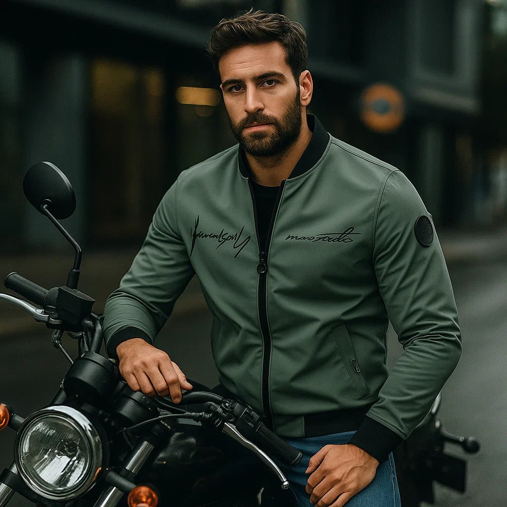 Kurtka Claus Broderet - Zamek błyskawiczny - Kieszenie - Wygodna i Stylowa - vivano - warszawa