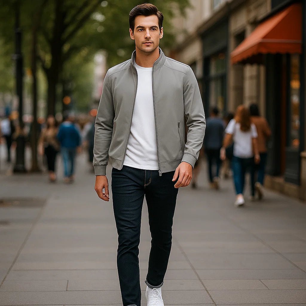 Kurtka Męska z Wysokim Kołnierzem - vivano - warszawa