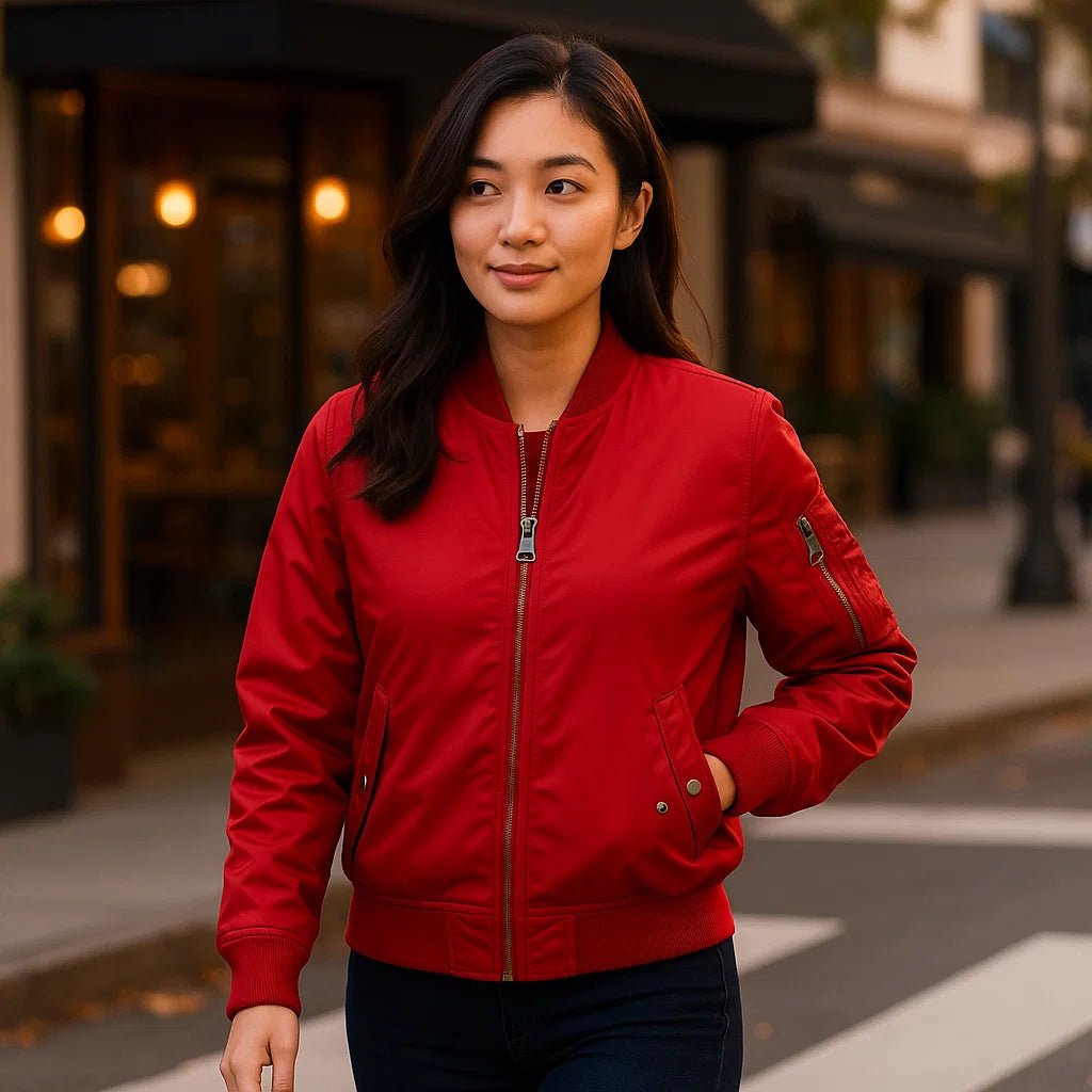 Kurtka Pilota MA - 1 dla Kobiet - Klasyczny Design - Z Ribkanter - vivano - warszawa