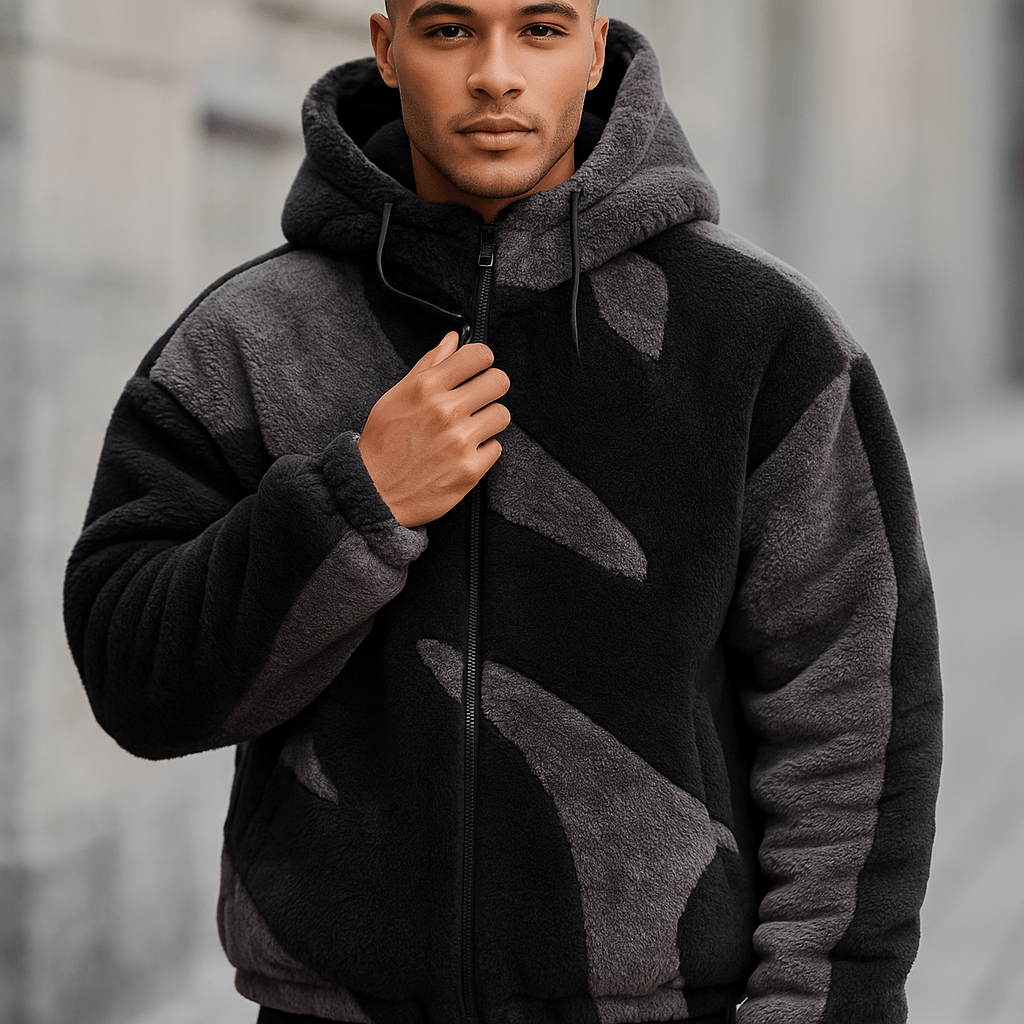 Kurtka Polarowa Męska - Styl Miejski - Komfort Zimowy - Ciepła - vivano - warszawa