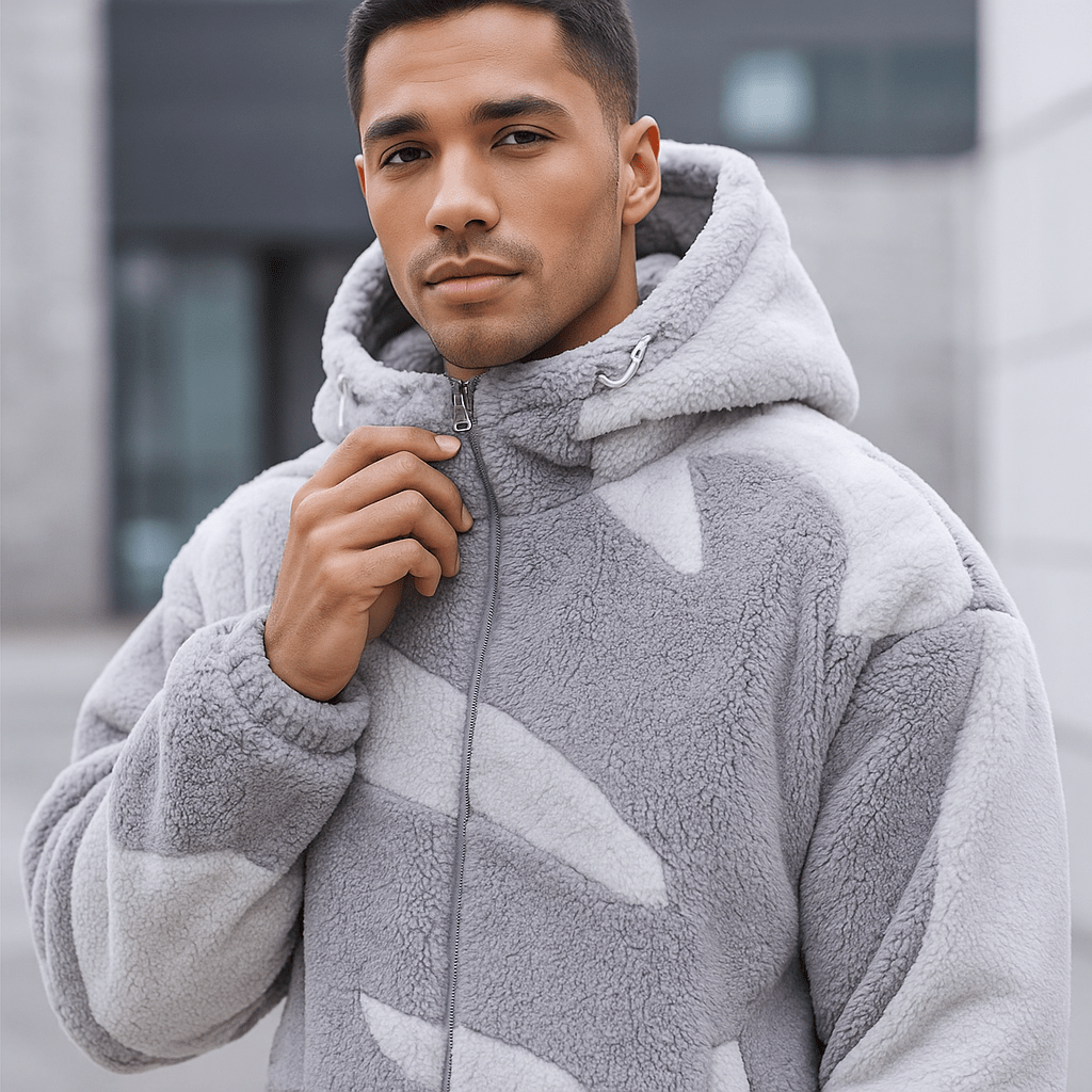 Kurtka Polarowa Męska - Styl Miejski - Komfort Zimowy - Ciepła - vivano - warszawa