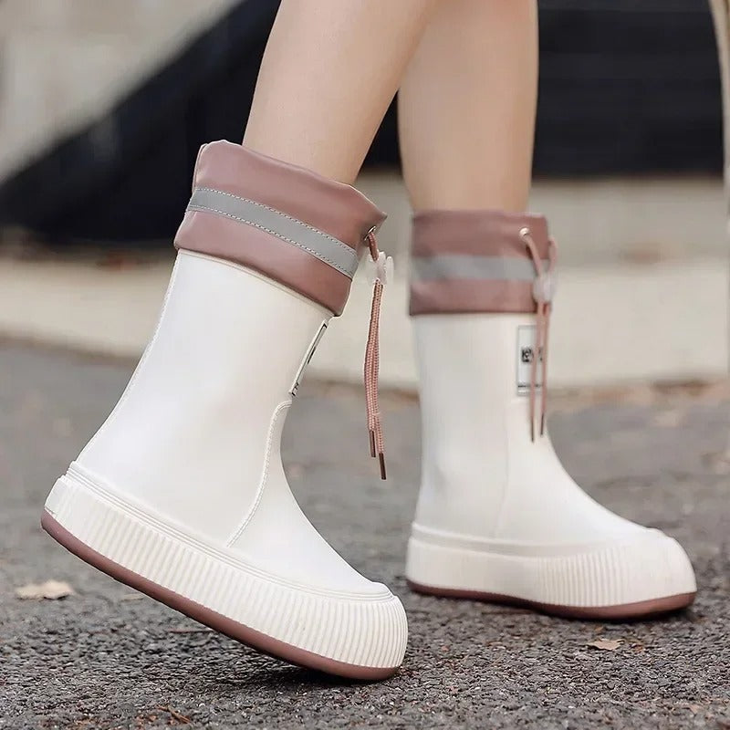 Damskie Gumowe Buty | Lekkie, Wodoszczelne | Do Deszczu