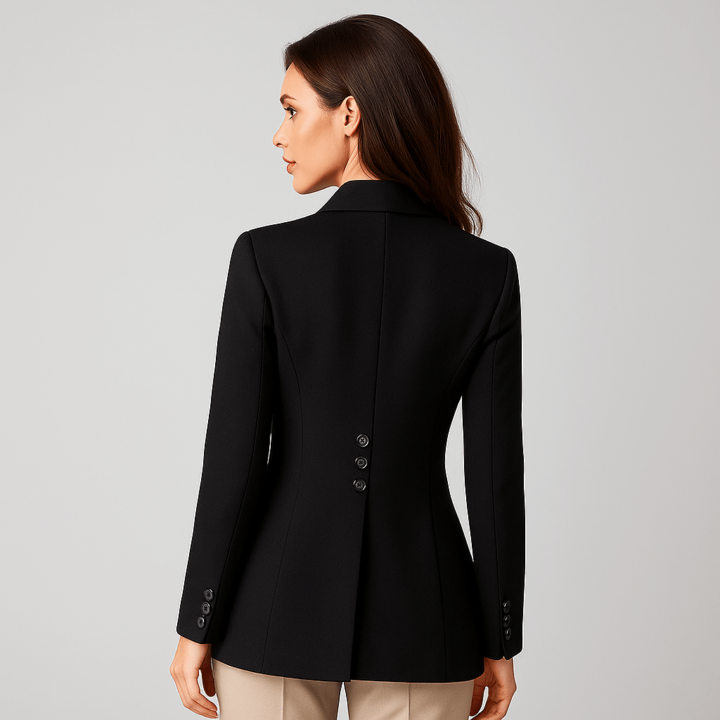 Marynarka Damska - Dopasowany Krój - Jeden Guzik - Biurkowy Styl - vivano - warszawa