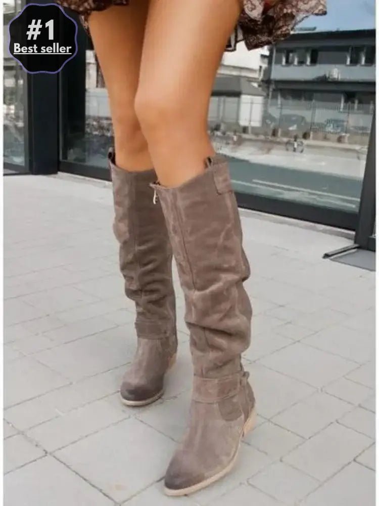 Megan – Limitowane Retro Botki Skórzane - vivano - warszawa