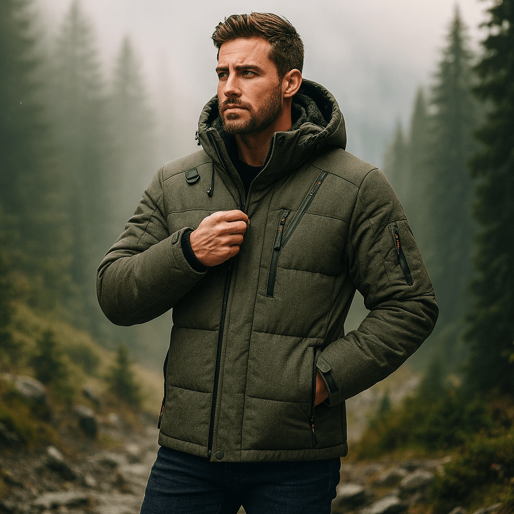 Męska Dunparka Arctic Shield z Odpinanym Kapturem - vivano - warszawa