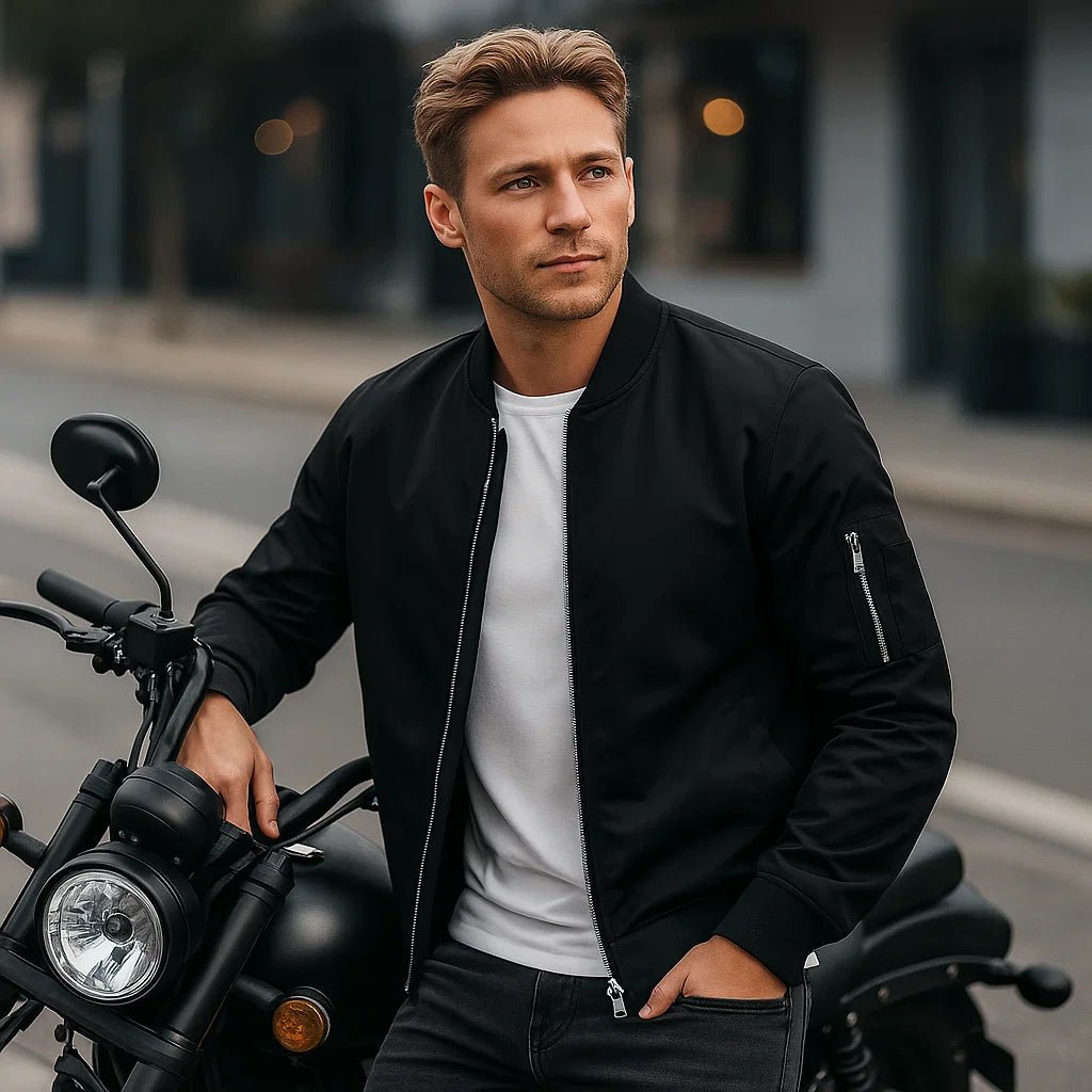 Męska Kurtka Bomber 2025 - Komfortowa - Stylowa - Oddychająca - vivano - warszawa