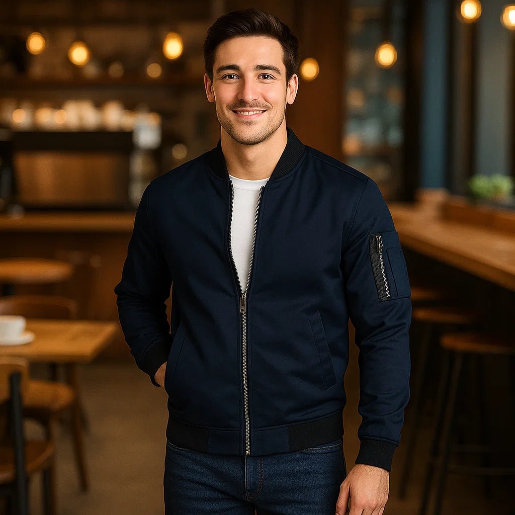 Męska Kurtka Bomber – Codzienny Sportowy Styl - vivano - warszawa