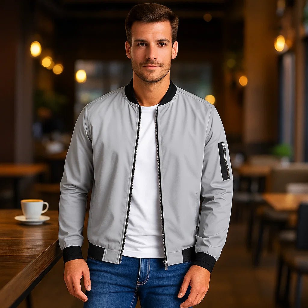 Męska Kurtka Bomber – Codzienny Sportowy Styl - vivano - warszawa