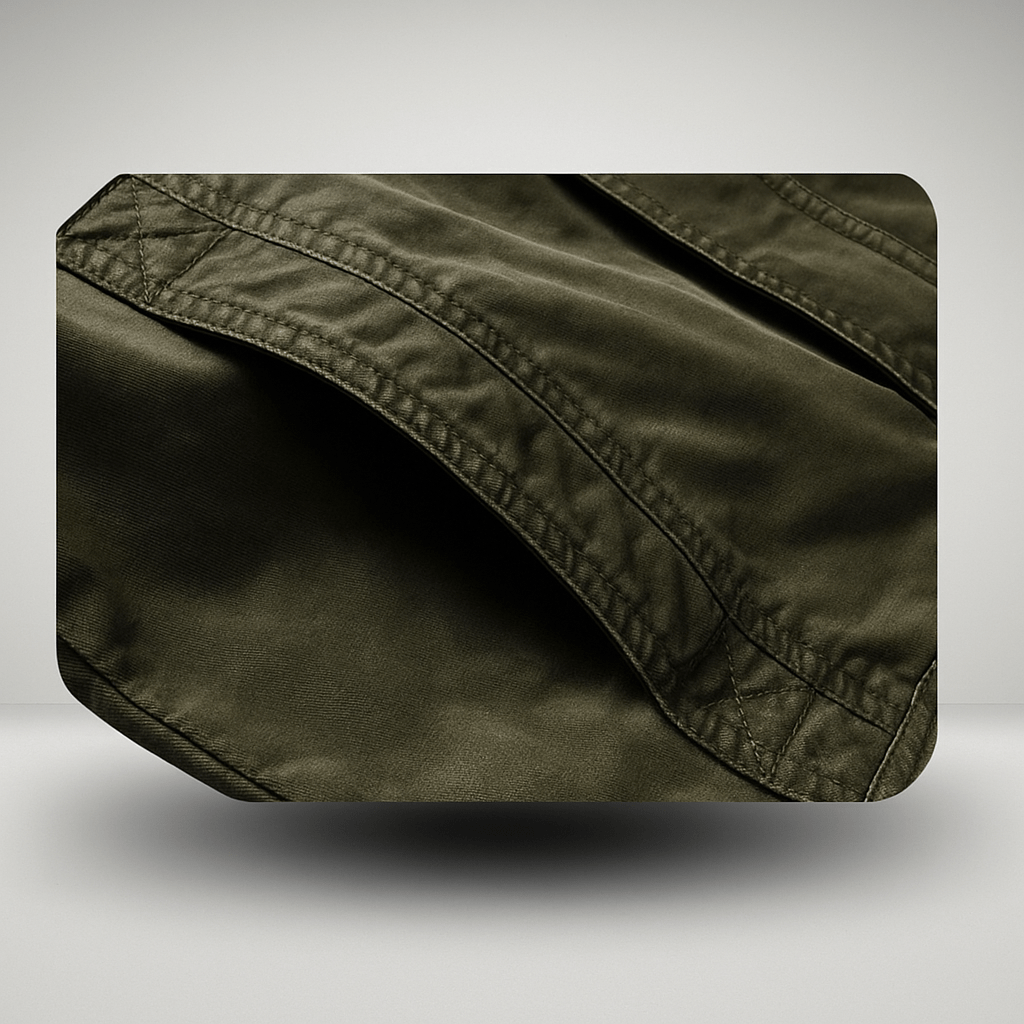 Męska kurtka militarny styl - stojący kołnierz - trwały design - vivano - warszawa