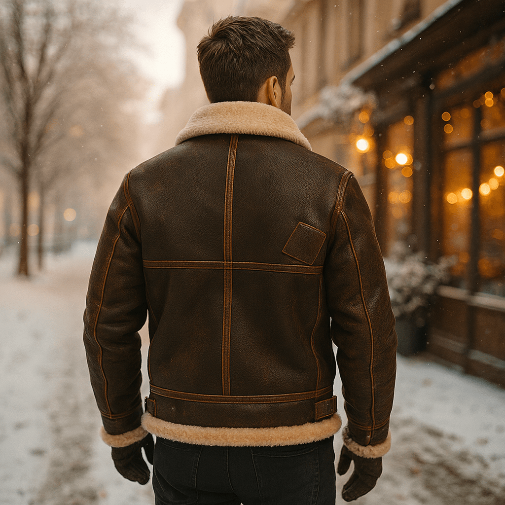 Męska Stylowa Kurtka z Sztucznego Futra - vivano - warszawa