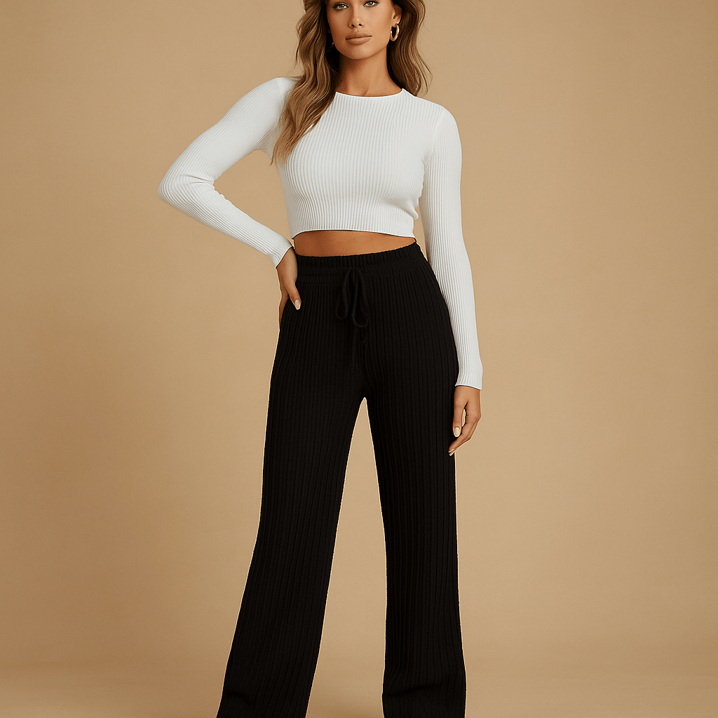 Miękkie spodnie dresowe - wysoki stan - komfort - styl - vivano - warszawa