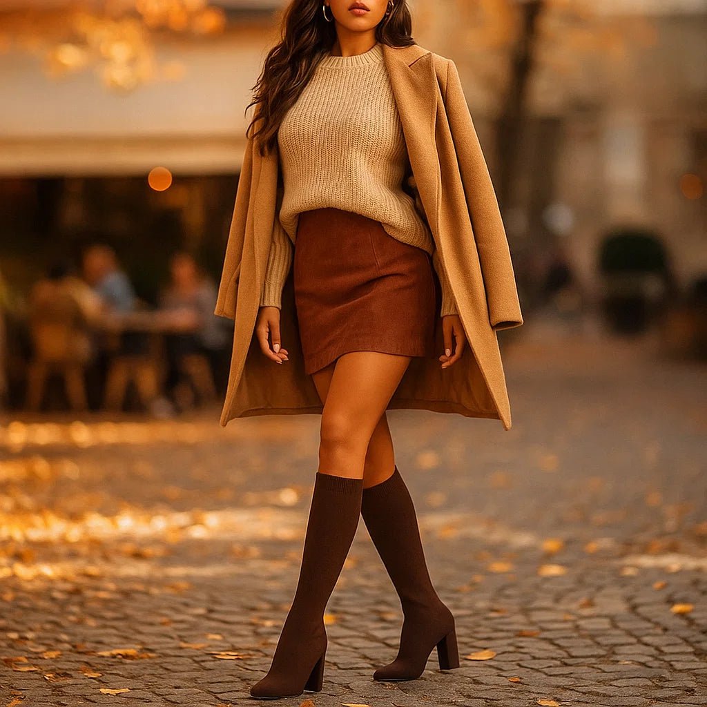 Mila – Botki na Skarpetę do Kolan Buiten - vivano - warszawa