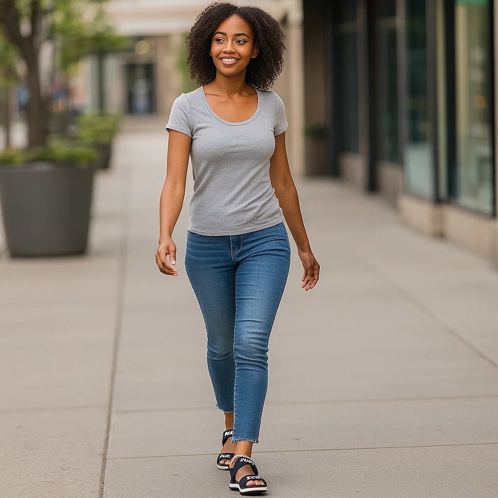 Modne sportowe sandały damskie z regulowanymi paskami - vivano - warszawa