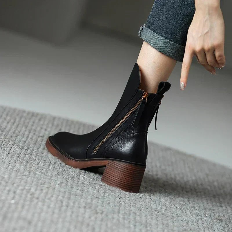 Sztyblety Damskie | Czarne | Klasyczne Eleganckie Chelsea