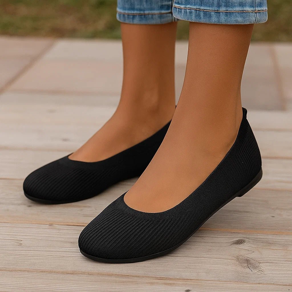 Ortopedyczne damskie baleriny z elastyczną cholewką - vivano - warszawa