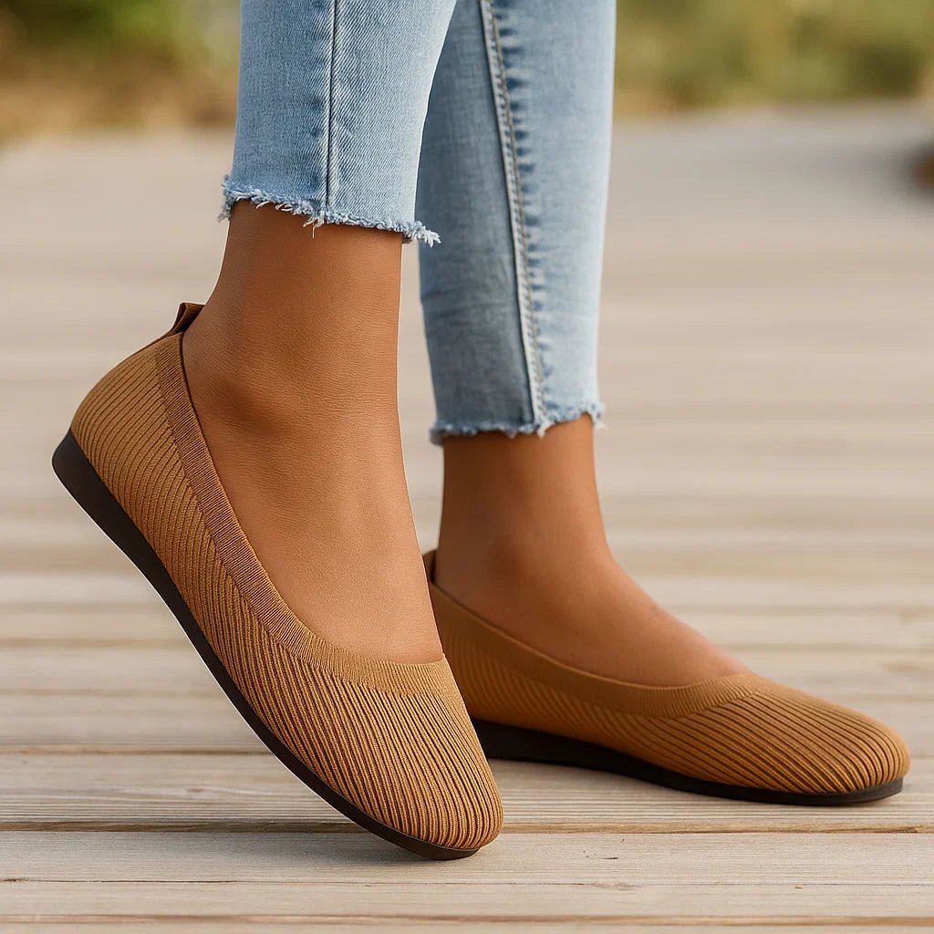 Ortopedyczne damskie baleriny z elastyczną cholewką - vivano - warszawa