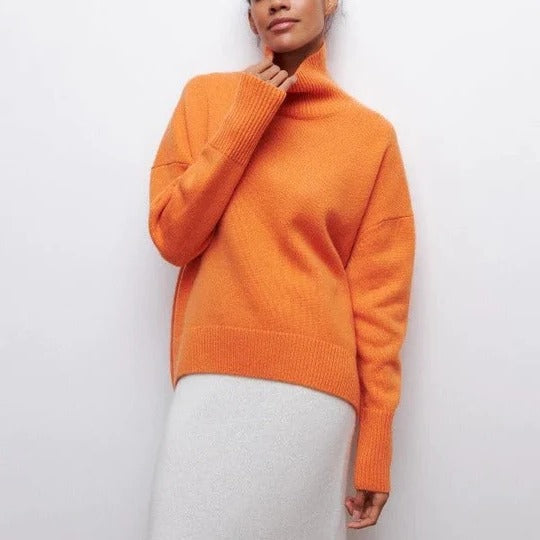 Damski Sweter Rozpinany Golf Oversize