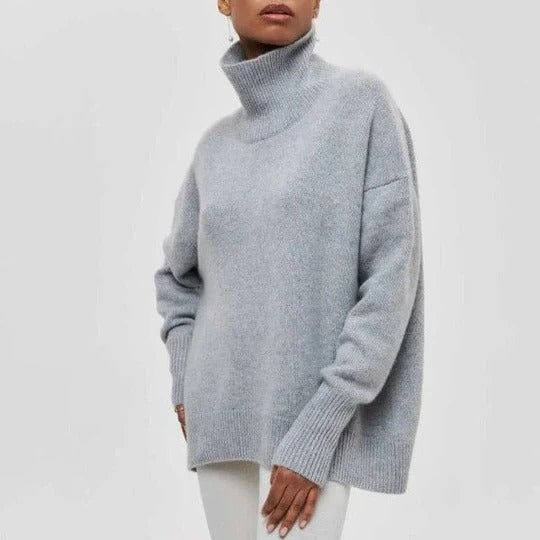 Damski Sweter Rozpinany Golf Oversize
