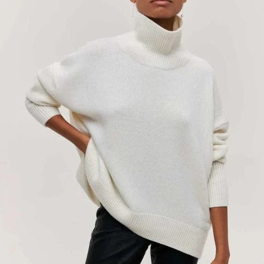 Damski Sweter Rozpinany Golf Oversize