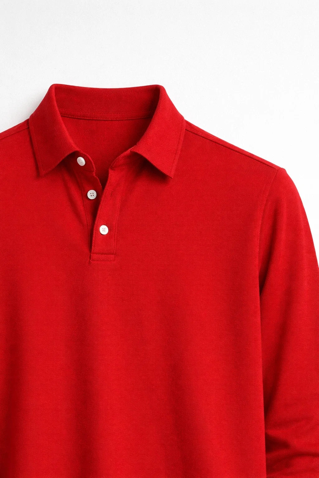 Polo Męskie Długi Rękaw | Casual Slim Fit | Klasyczny Kołnierz